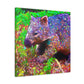 "Wombat in Pointillism" - Canvas