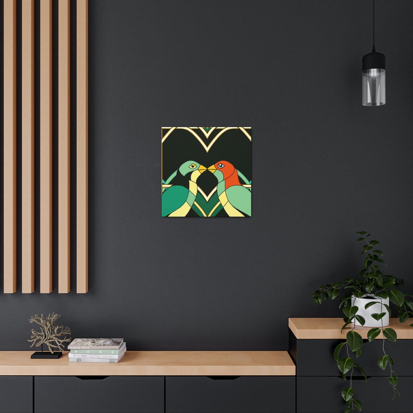 Lovers in Art Deco - Canvas