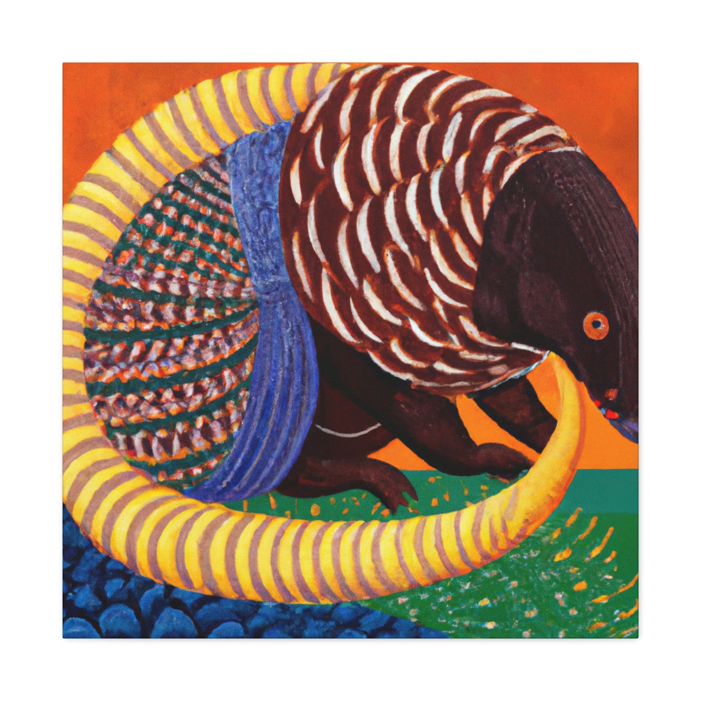 Gilded Pangolin Radiance - Canvas