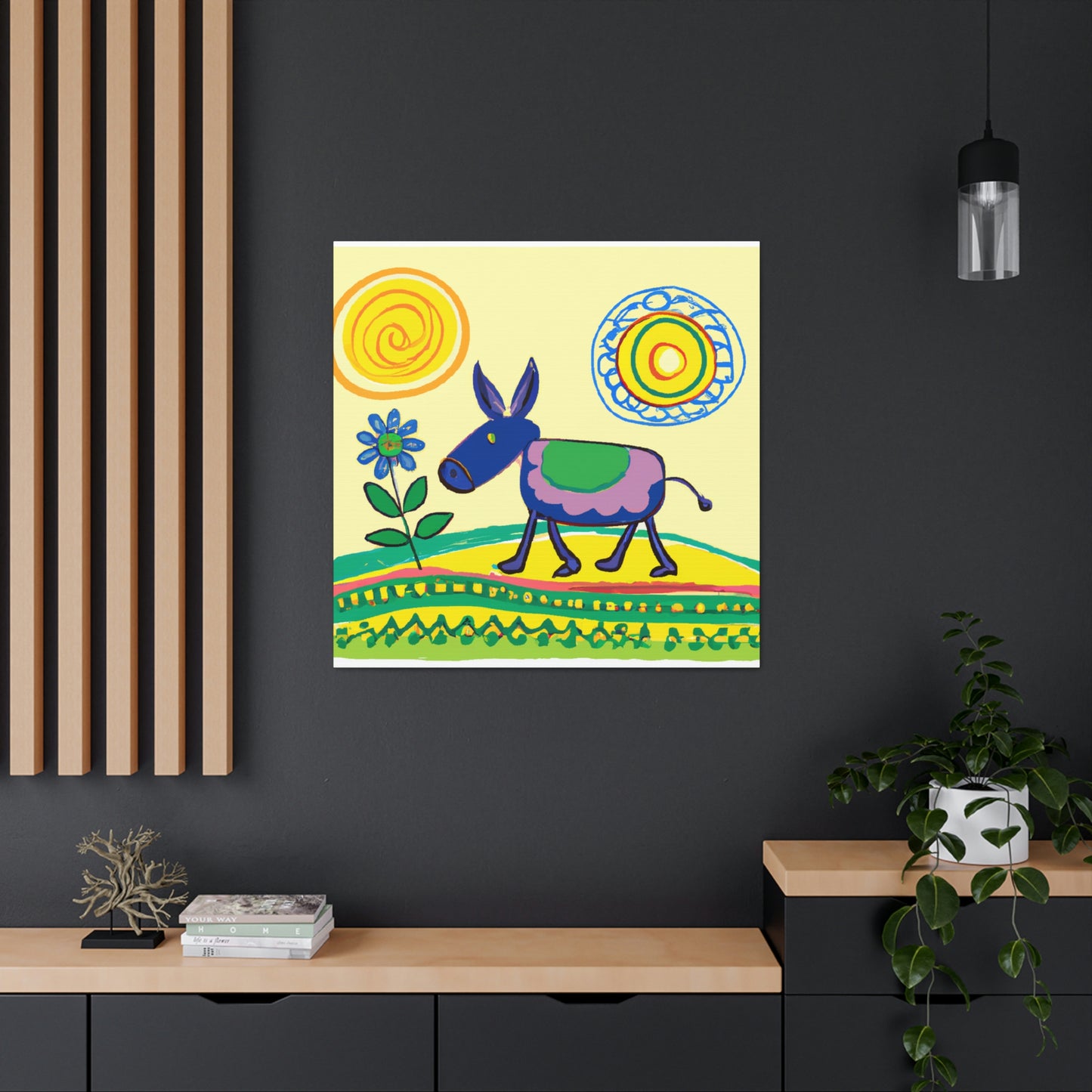 "The Donkey's Smile" - Canvas