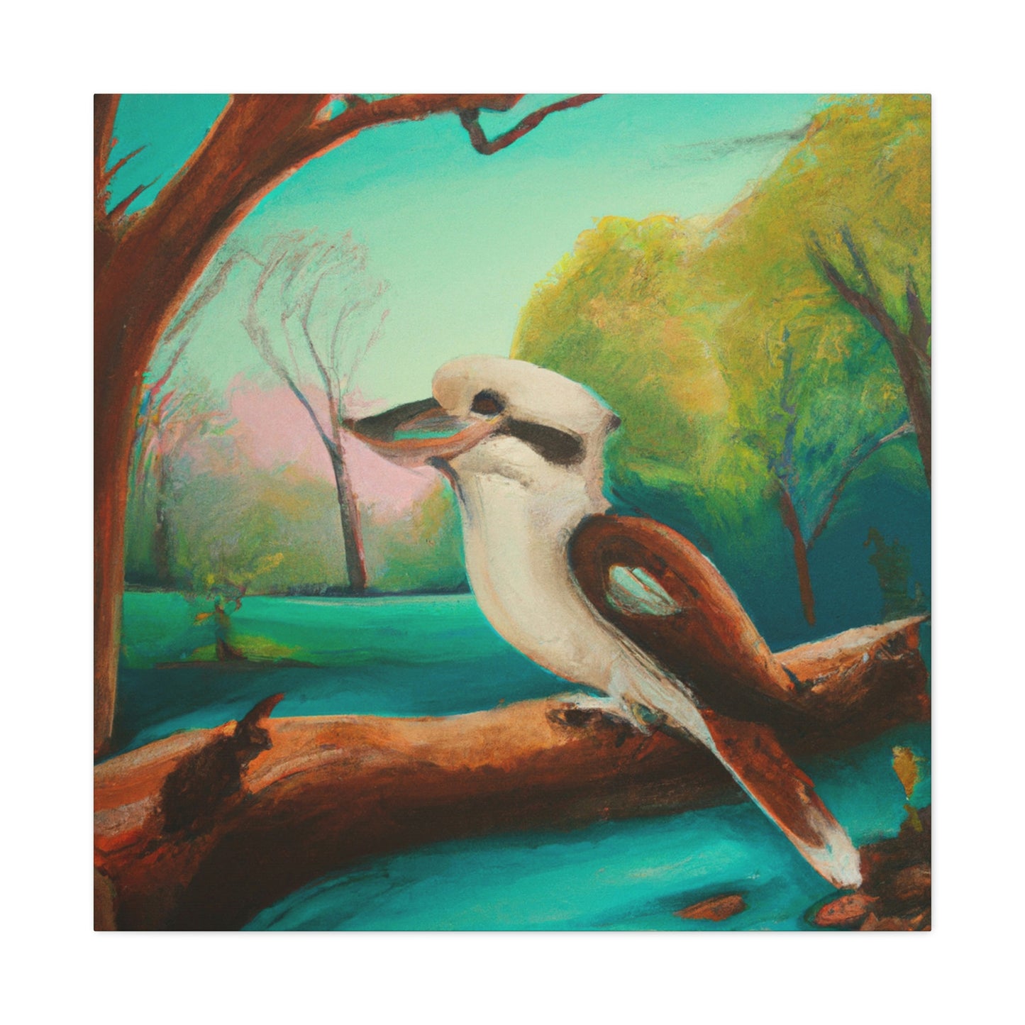 Kookaburra's Majesty Painting - Canvas