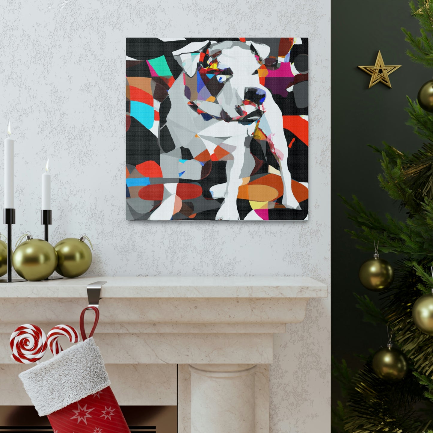 "American Bulldog Iconography" - Canvas