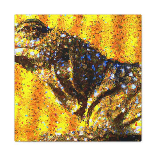 Frolicsome Frilled Lizard - Canvas