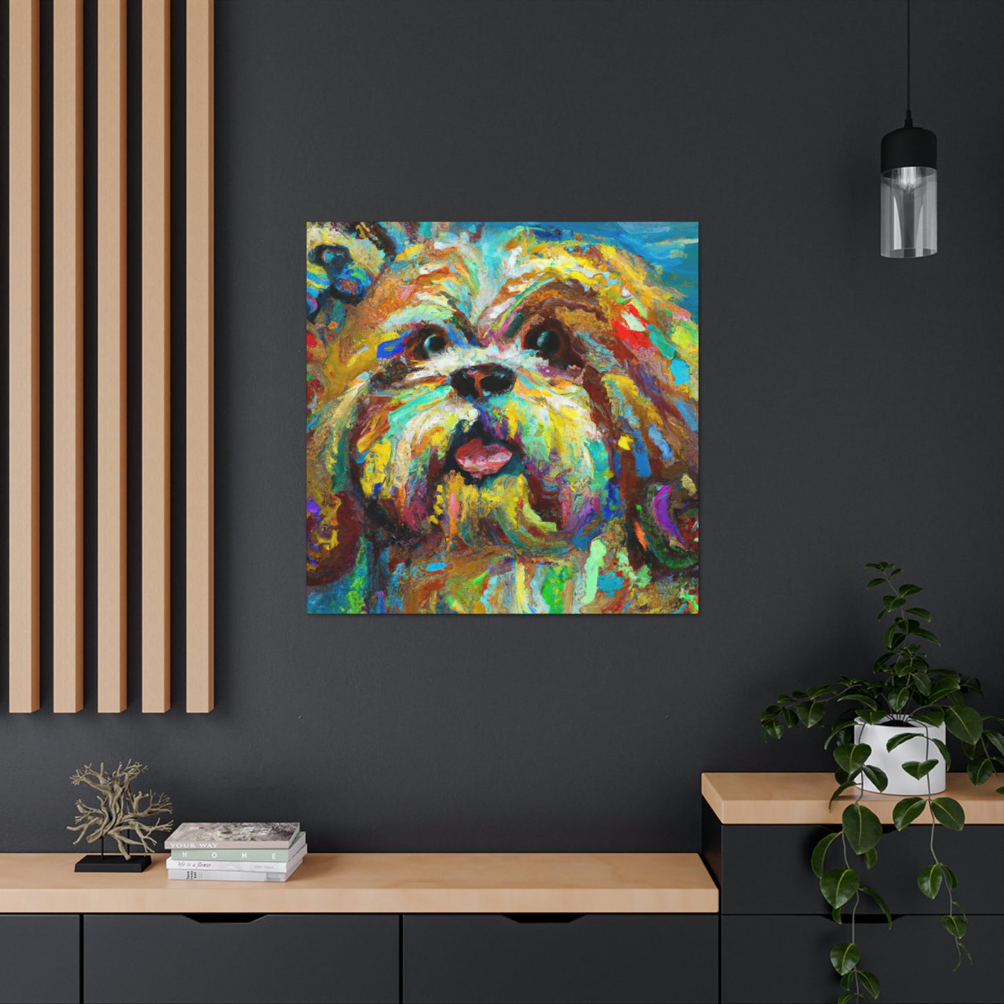 Shih Tzu Fauvism - Canvas