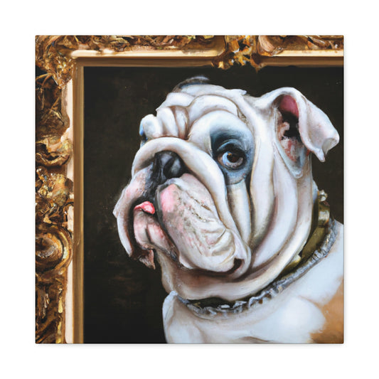 "Bulldog's Majesty Unleashed" - Canvas