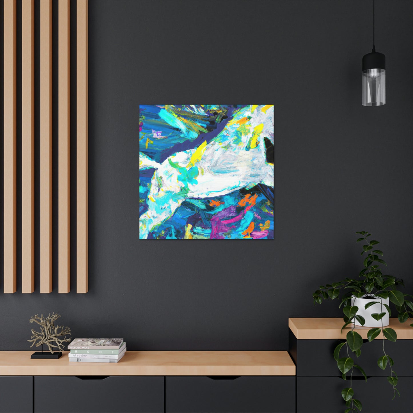 Manatee Meditation Portrait - Canvas