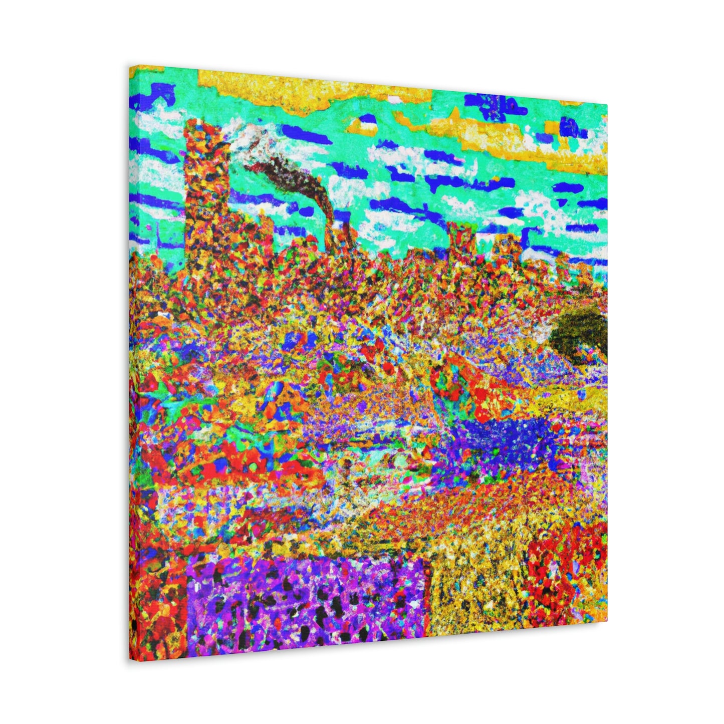 Victorian Pointillism Splendor - Canvas