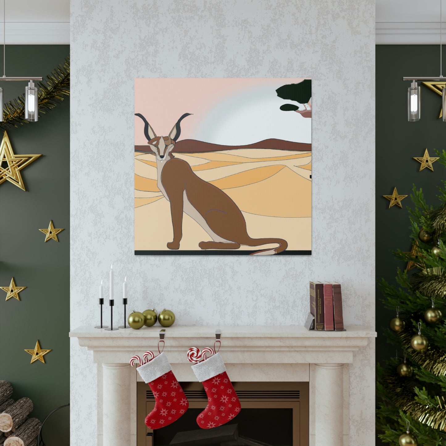 Caracal's Classic Charm - Canvas