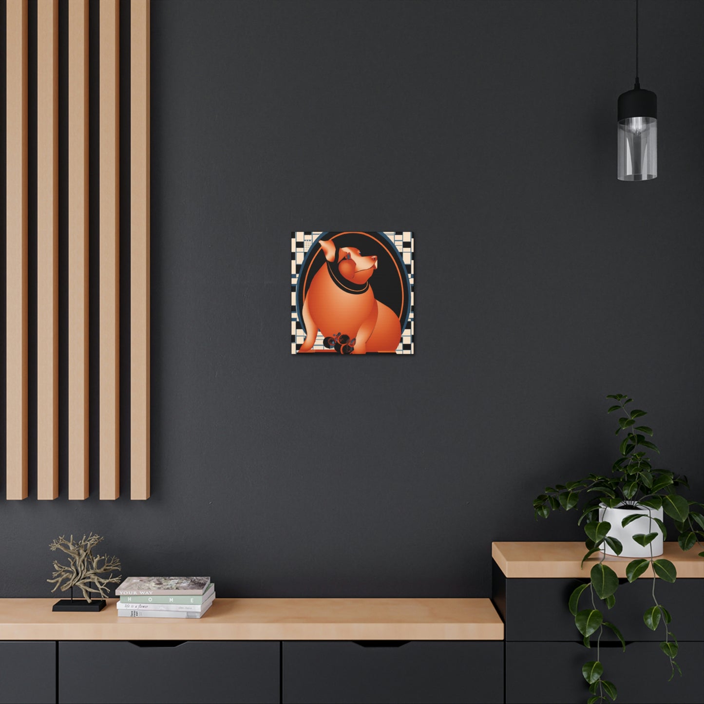 Piggy's Deco Grandeur - Canvas