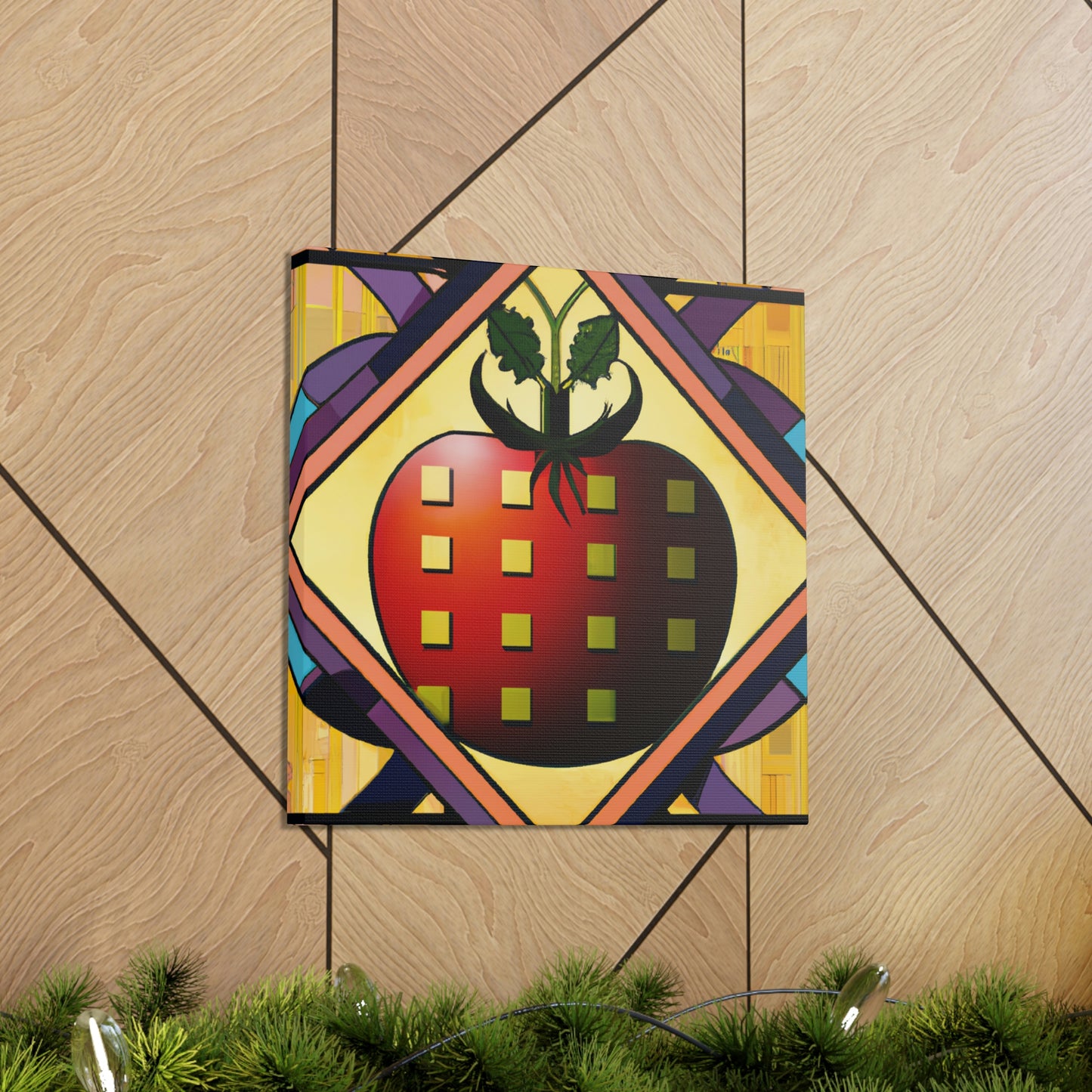 Tasty Art Deco Tomato - Canvas