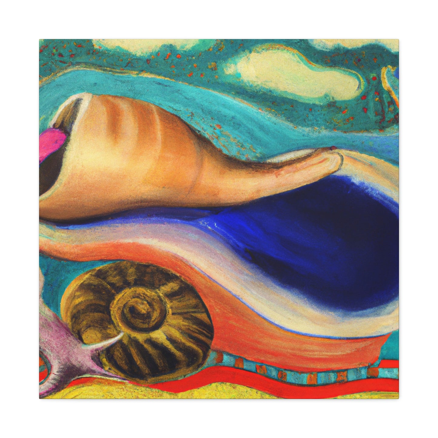 "Sea Shell Symphony" - Canvas