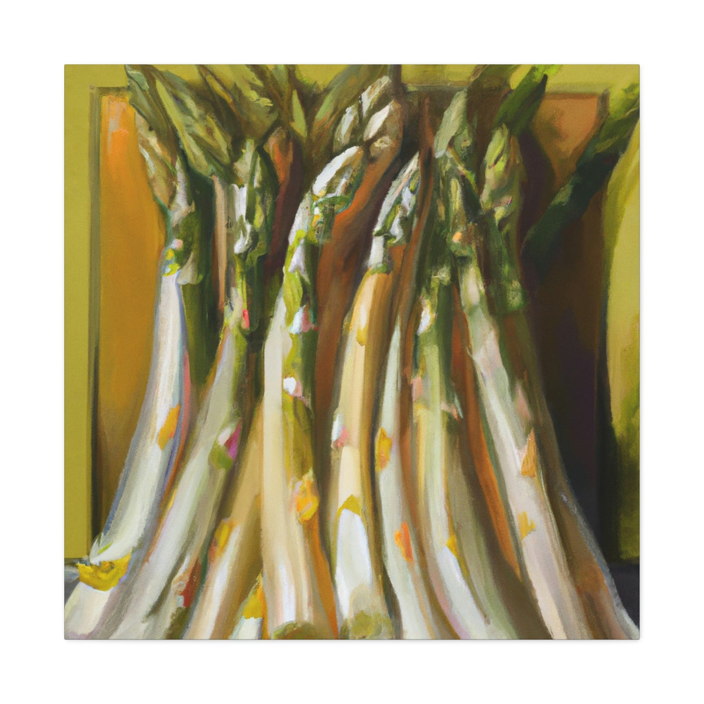 "Asparagus: Living Still Life" - Canvas