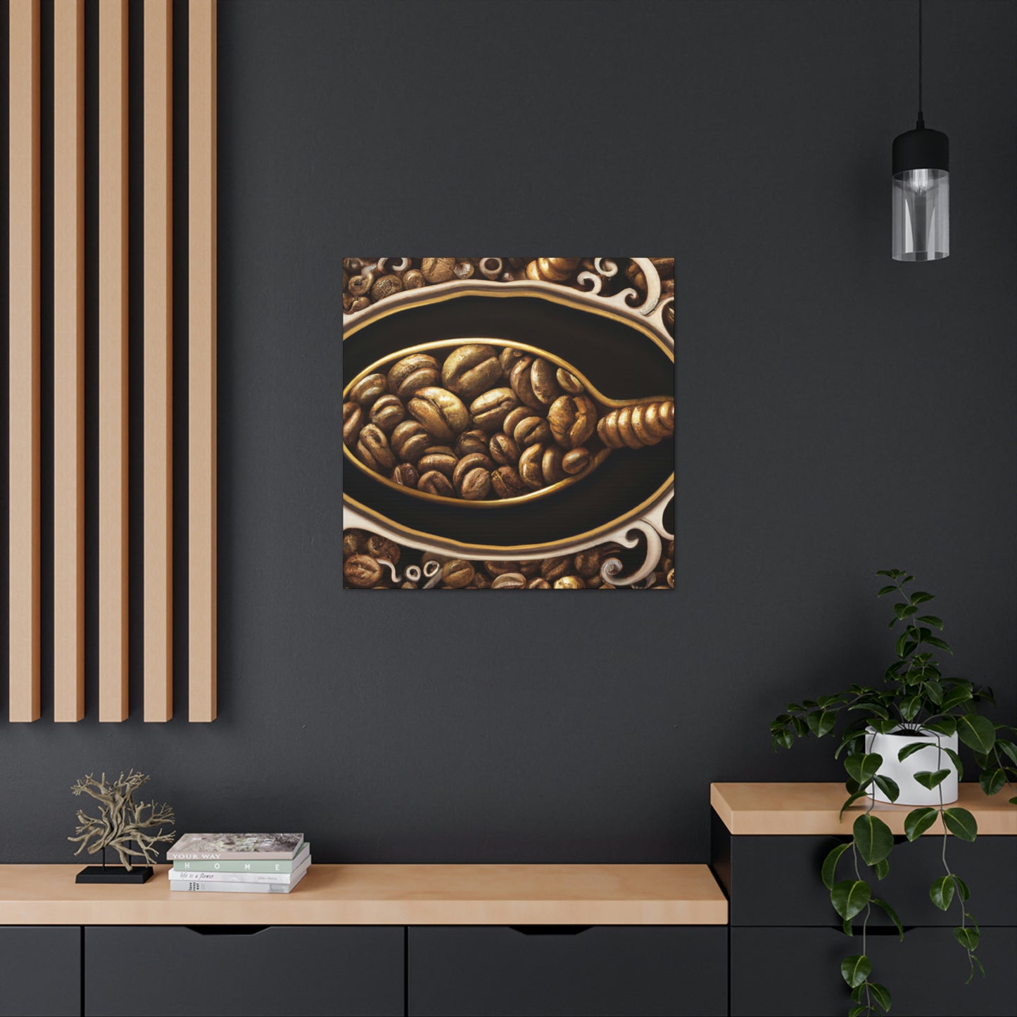 "Coffee Beans Harvested" - Canvas