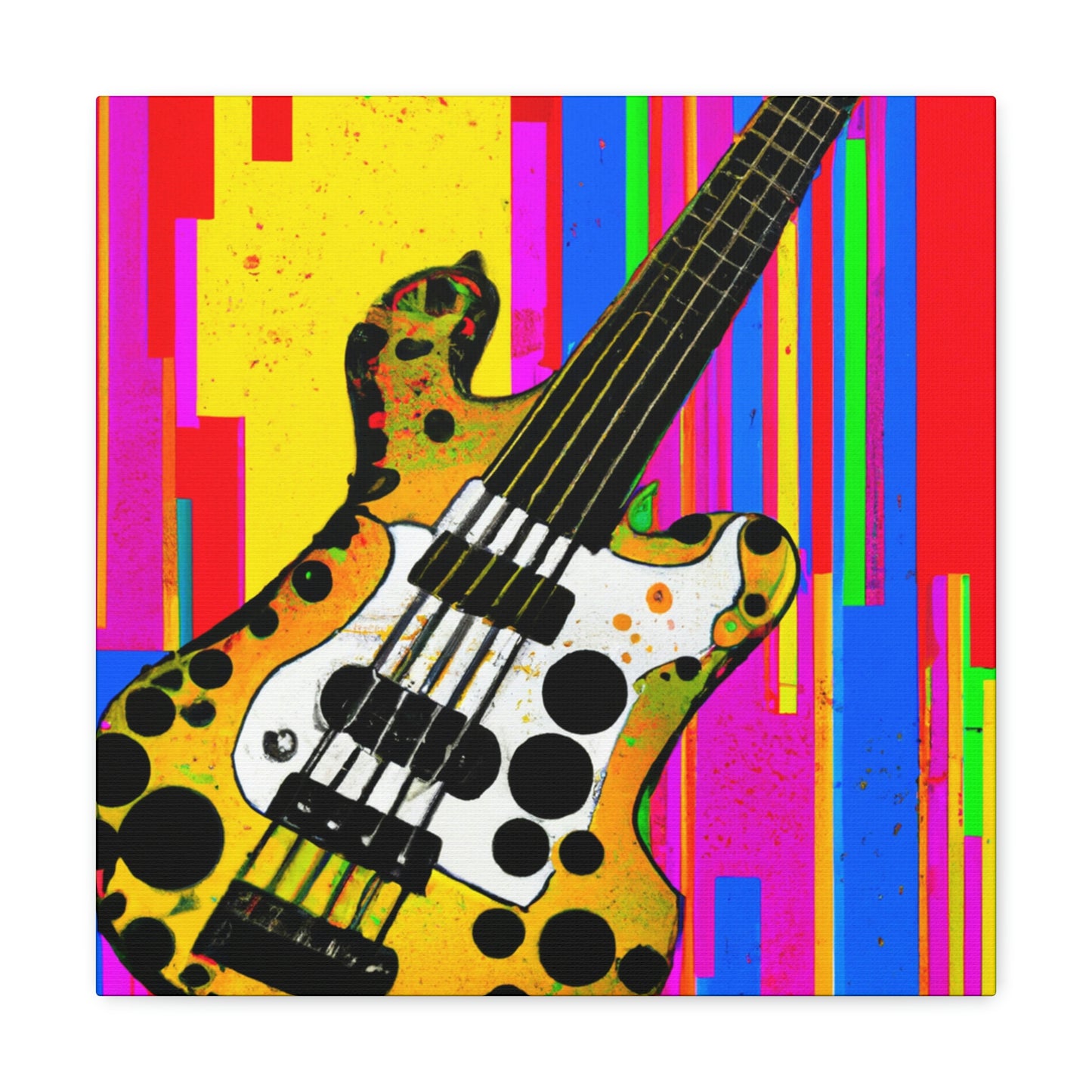 "Fauve Bass Guitarist" - Canvas