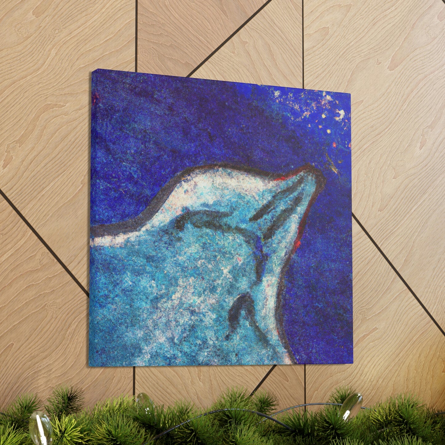 Stingray's Glistening Dance - Canvas