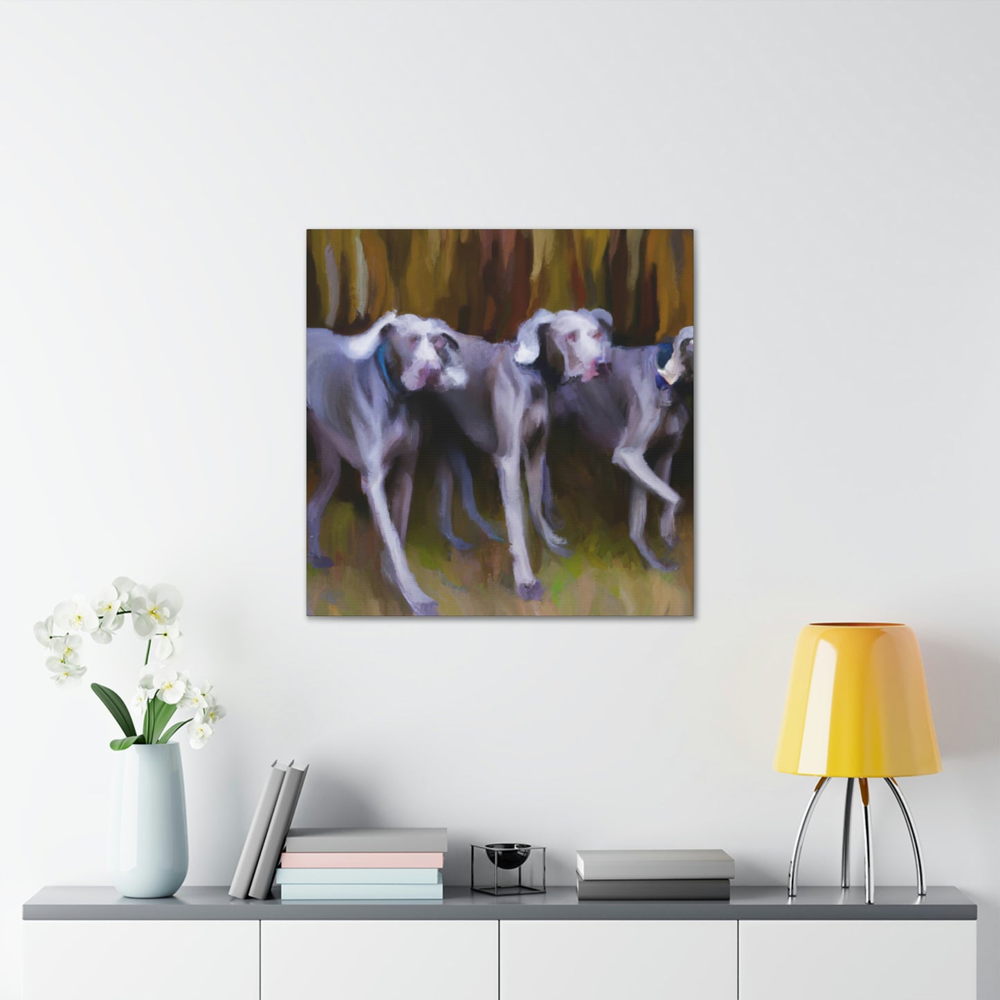 Weimaraner Abstract Expression - Canvas