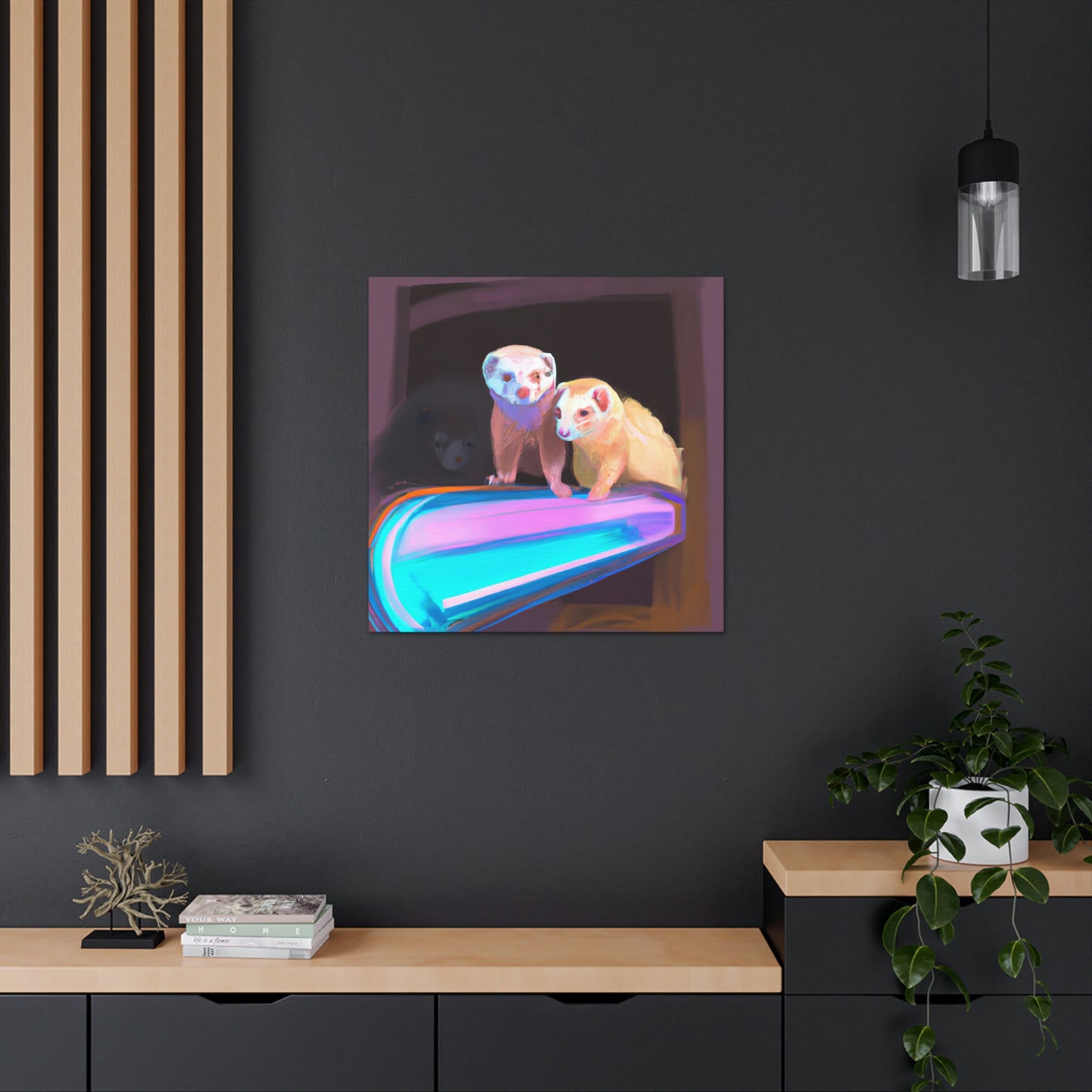 Ferrets of Minimalism - Canvas