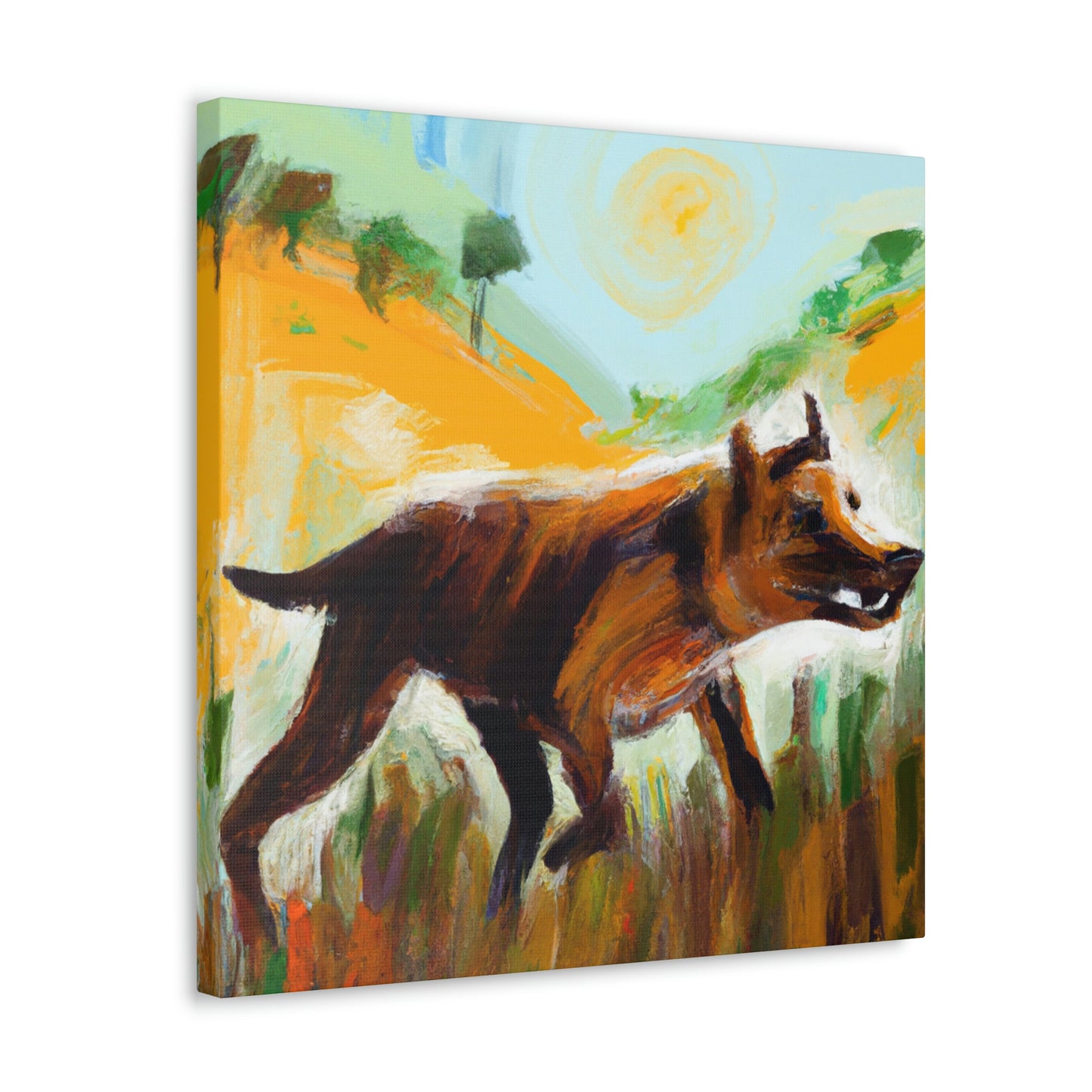 Tasmanian Tiger Reflection - Canvas