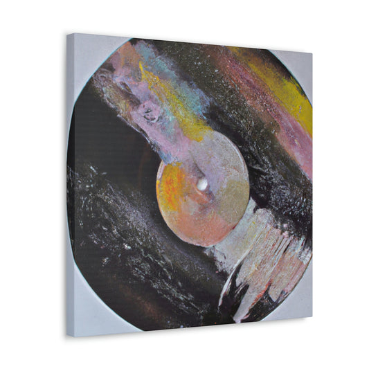 Vinyl Records Ablaze - Canvas