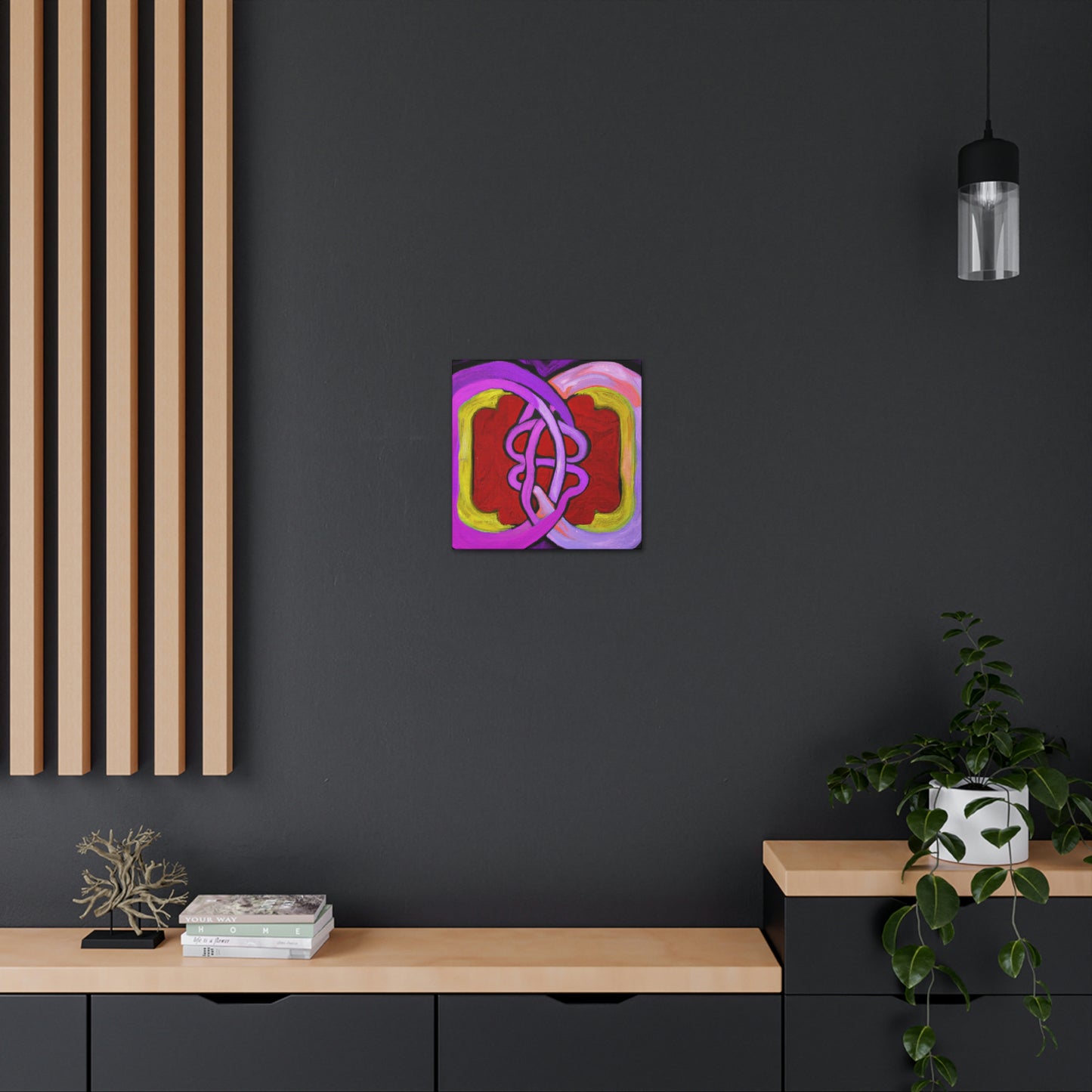 Two Hearts Interlocked - Canvas