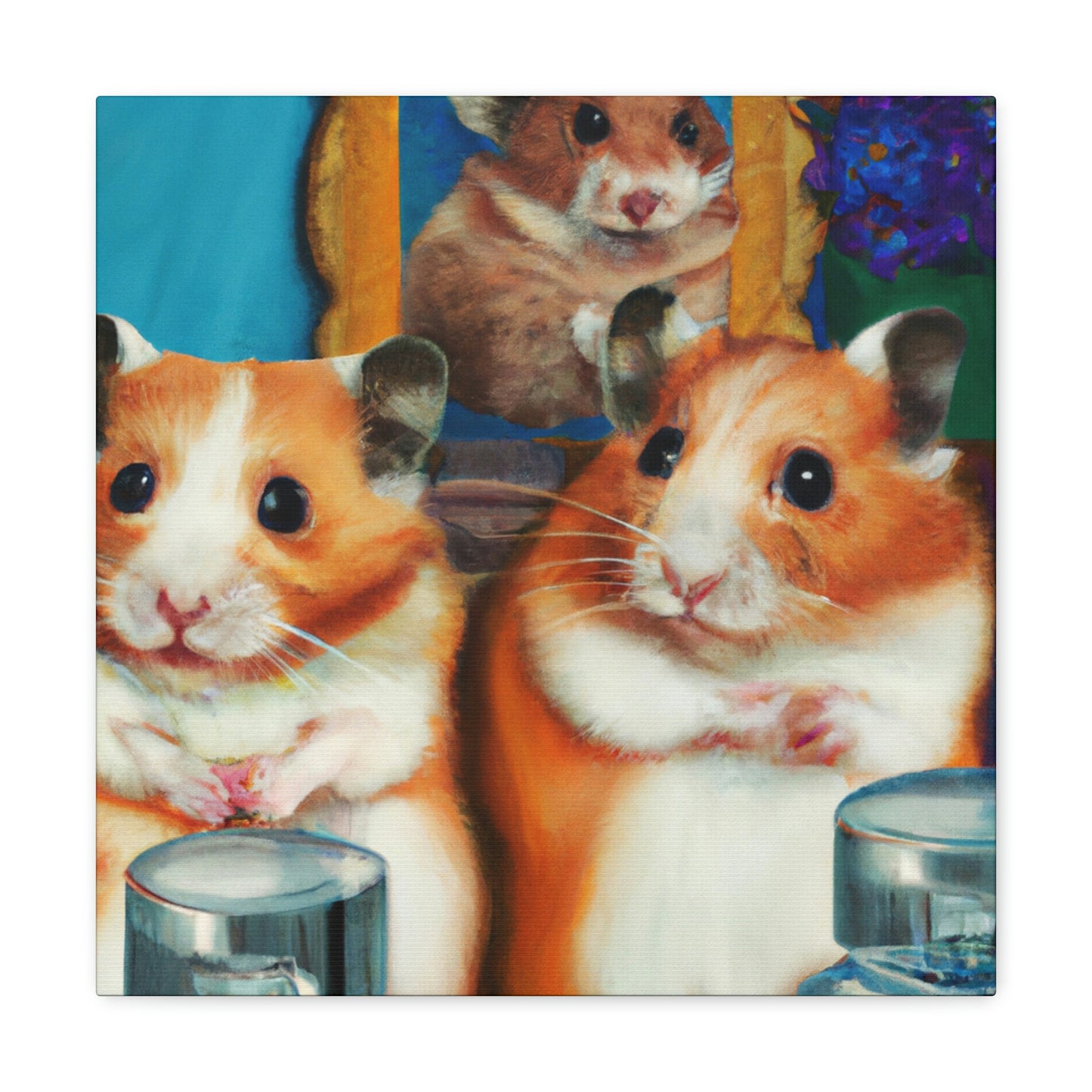 "Hamsters In Art Deco" - Canvas