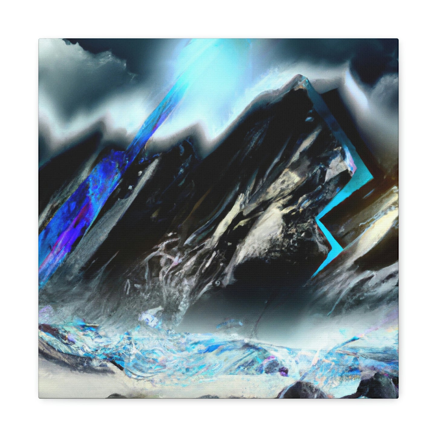 Snowy Mountain Majesty - Canvas