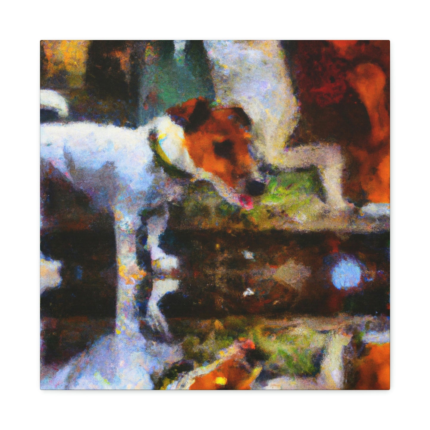 "Jack Russell's Joyful Joyride" - Canvas