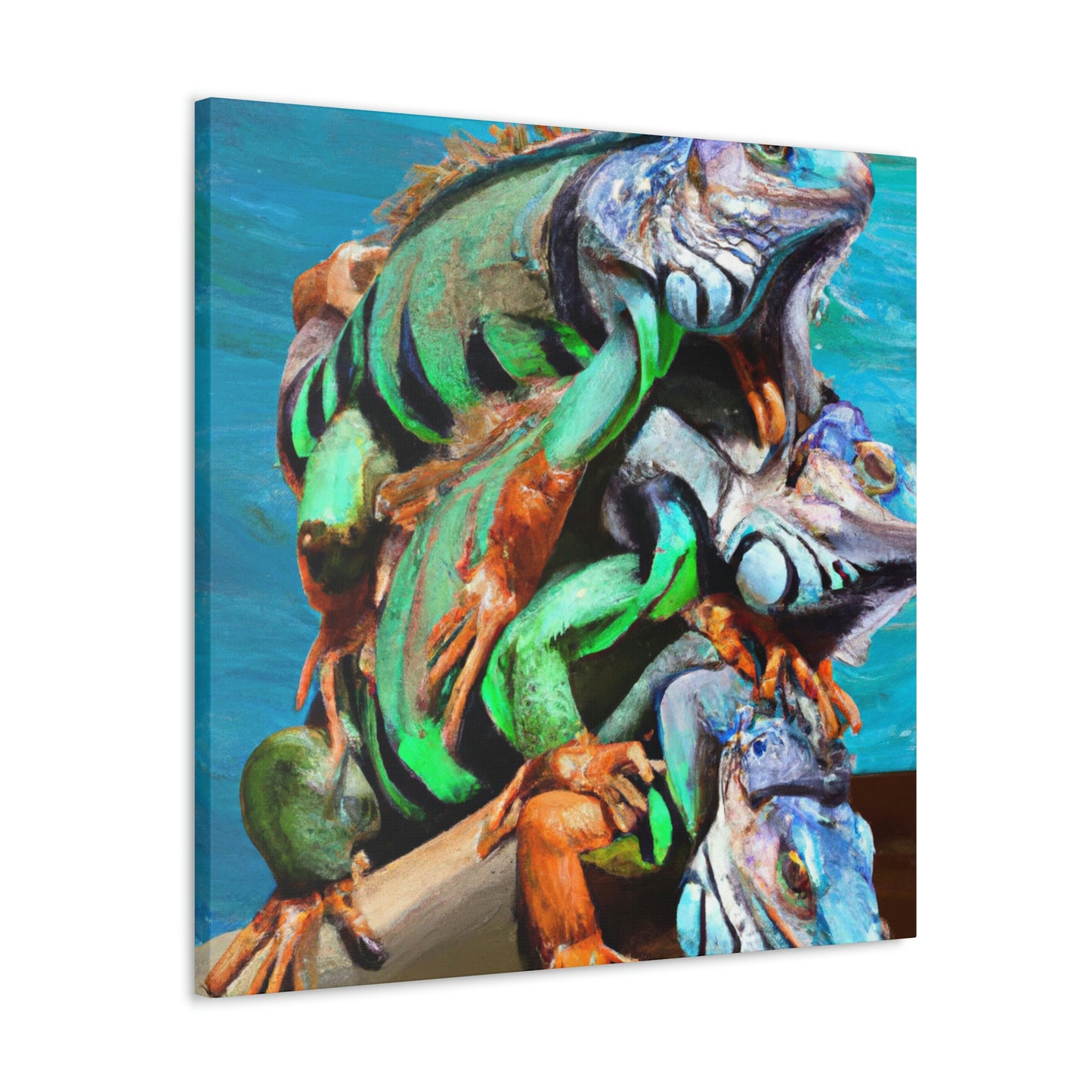 Iguanas Dream Surreal - Canvas