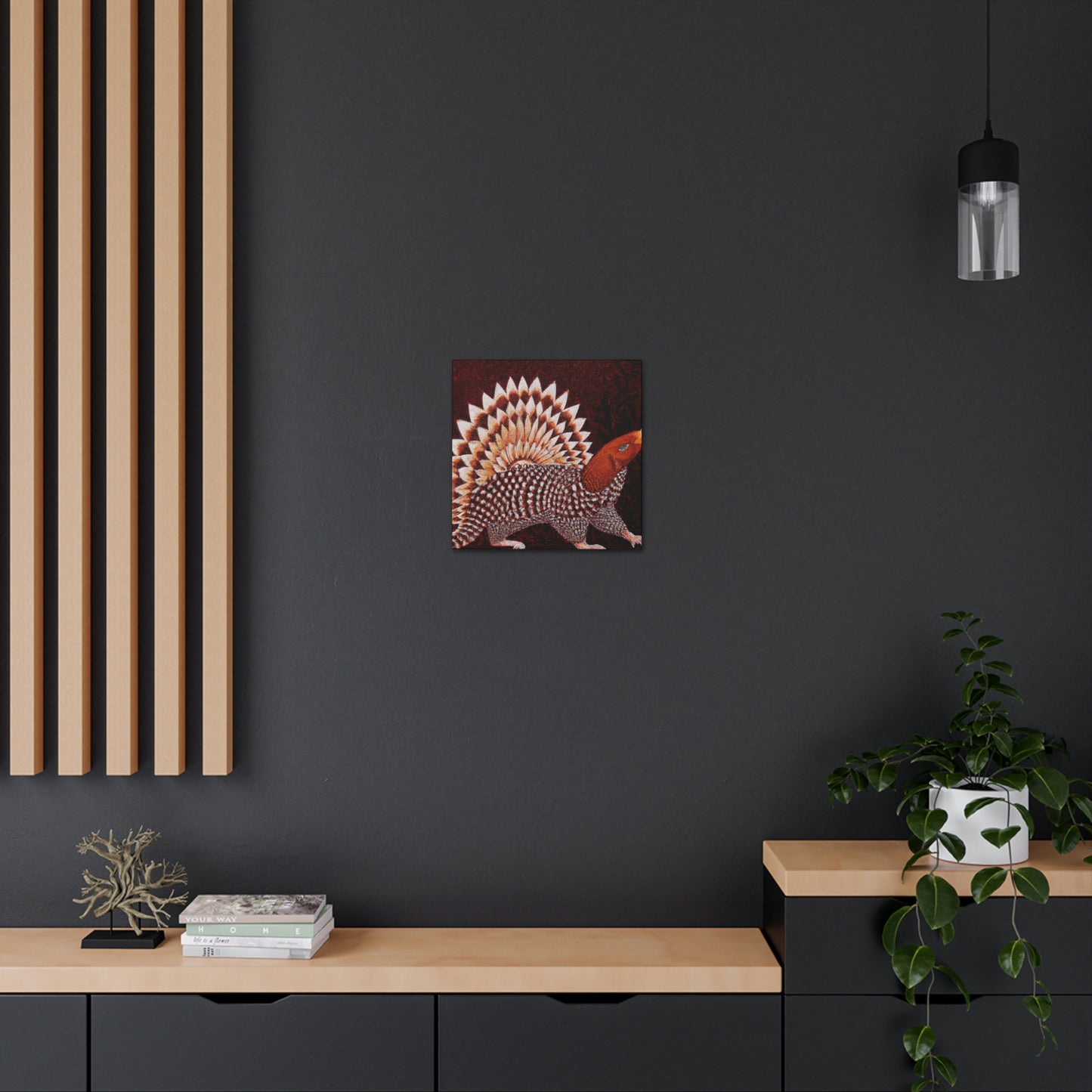 Gleaming Art Deco Pangolin - Canvas