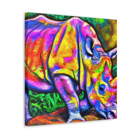 Rhinoceros in Deco - Canvas