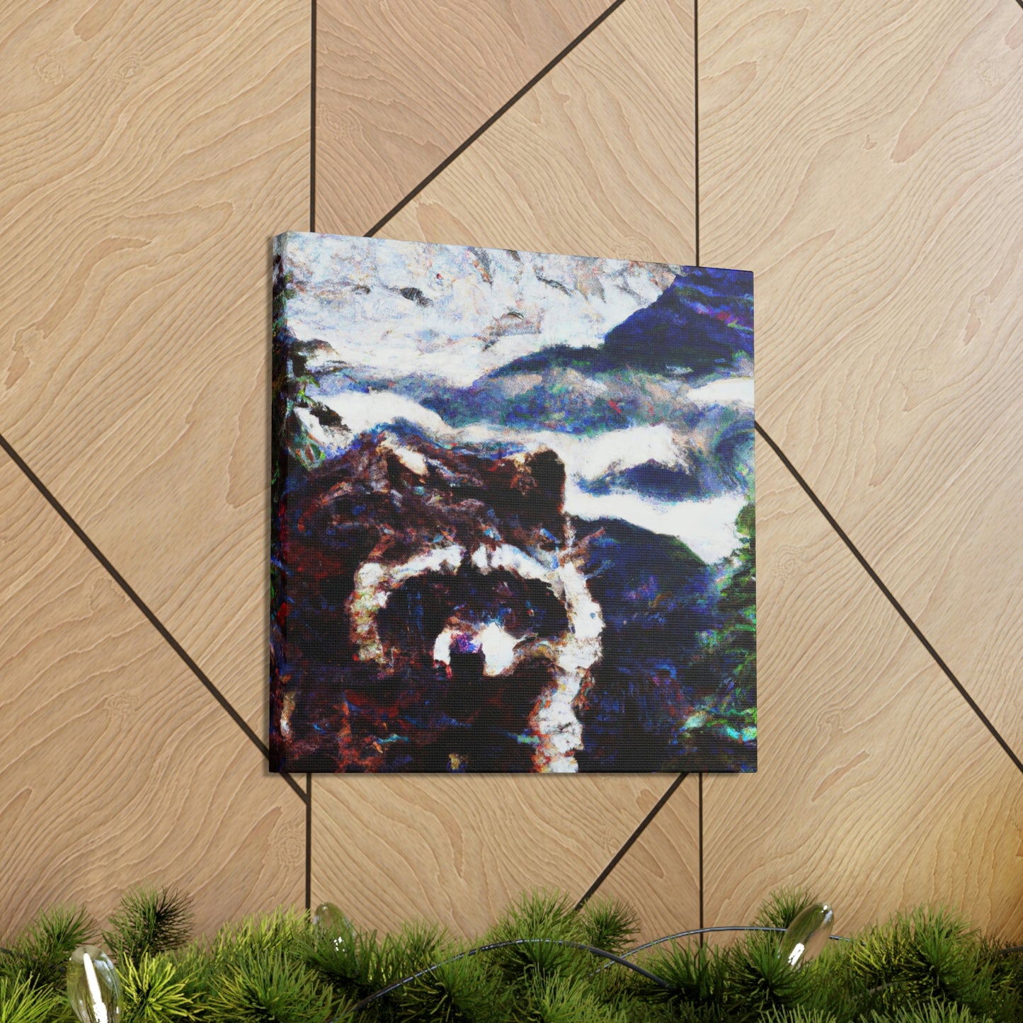 "Raccoon's Night Watch" - Canvas