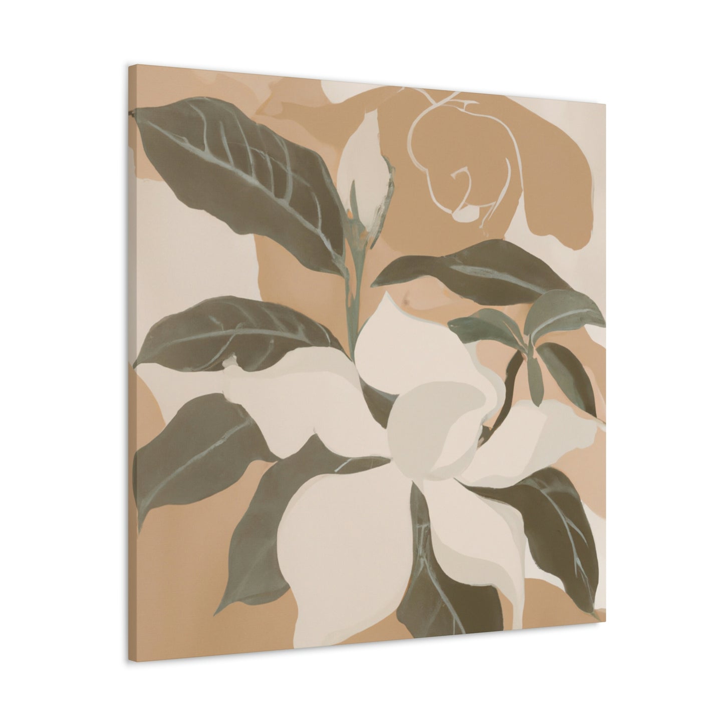 "Gardenia Perfumed Petals" - Canvas