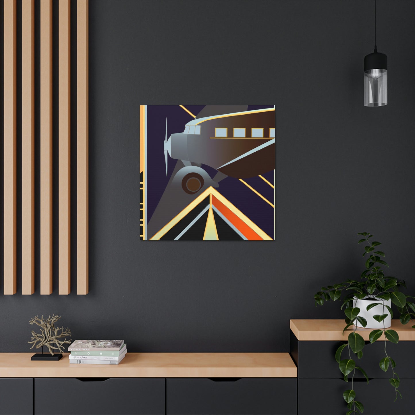 "Aerial Art Deco Dream" - Canvas