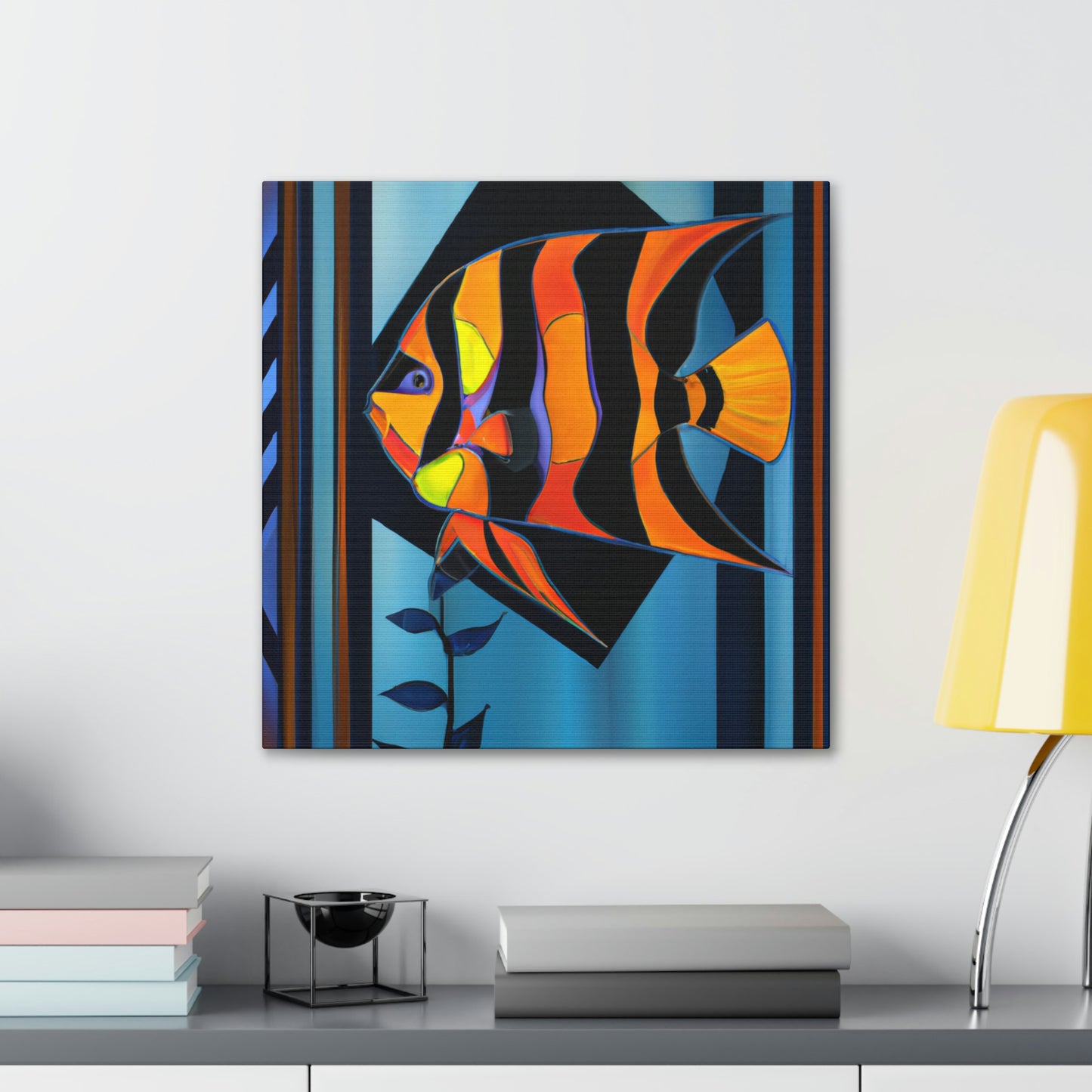 "Stardust Celestial Angelfish" - Canvas