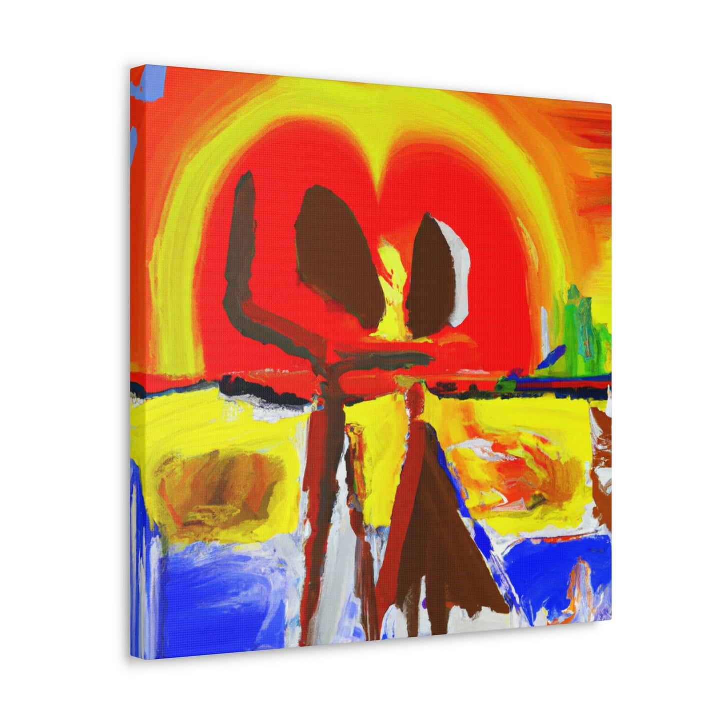 Love at Sunset - Canvas