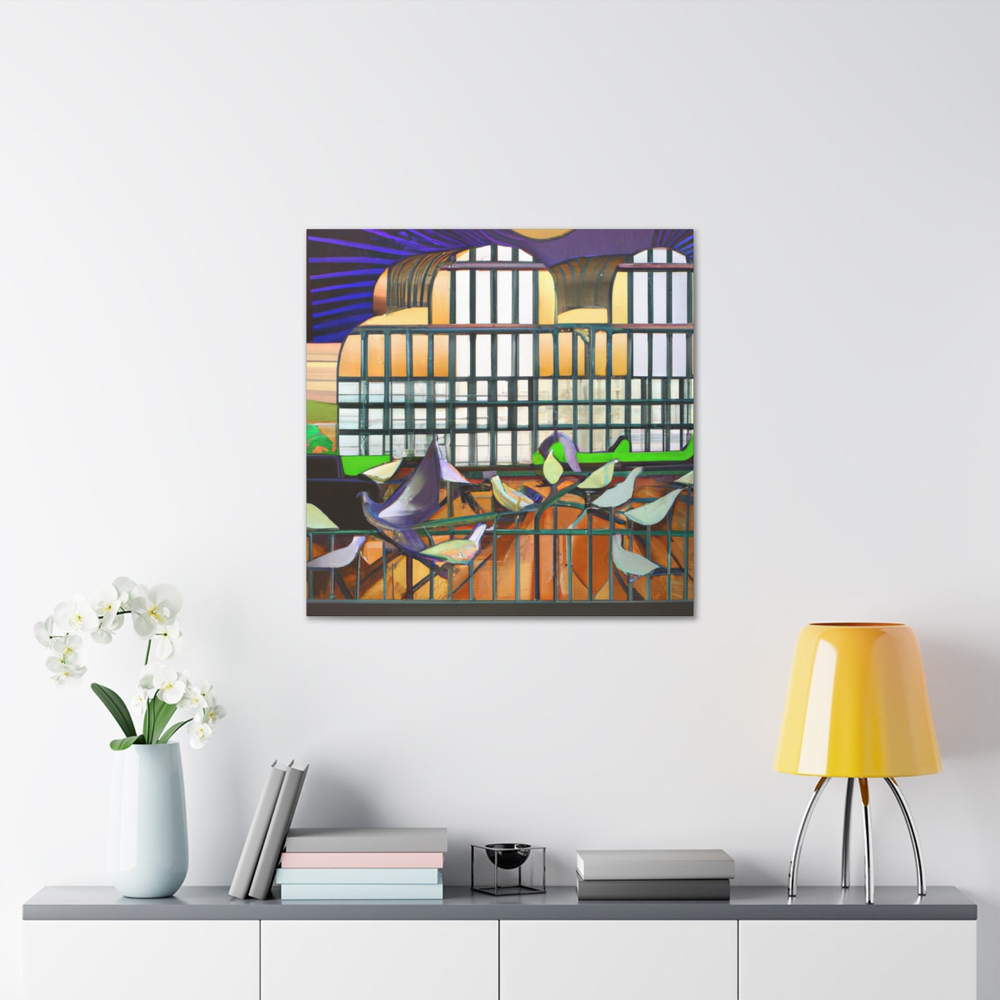 Pigeon's Industrial Dance - Canvas