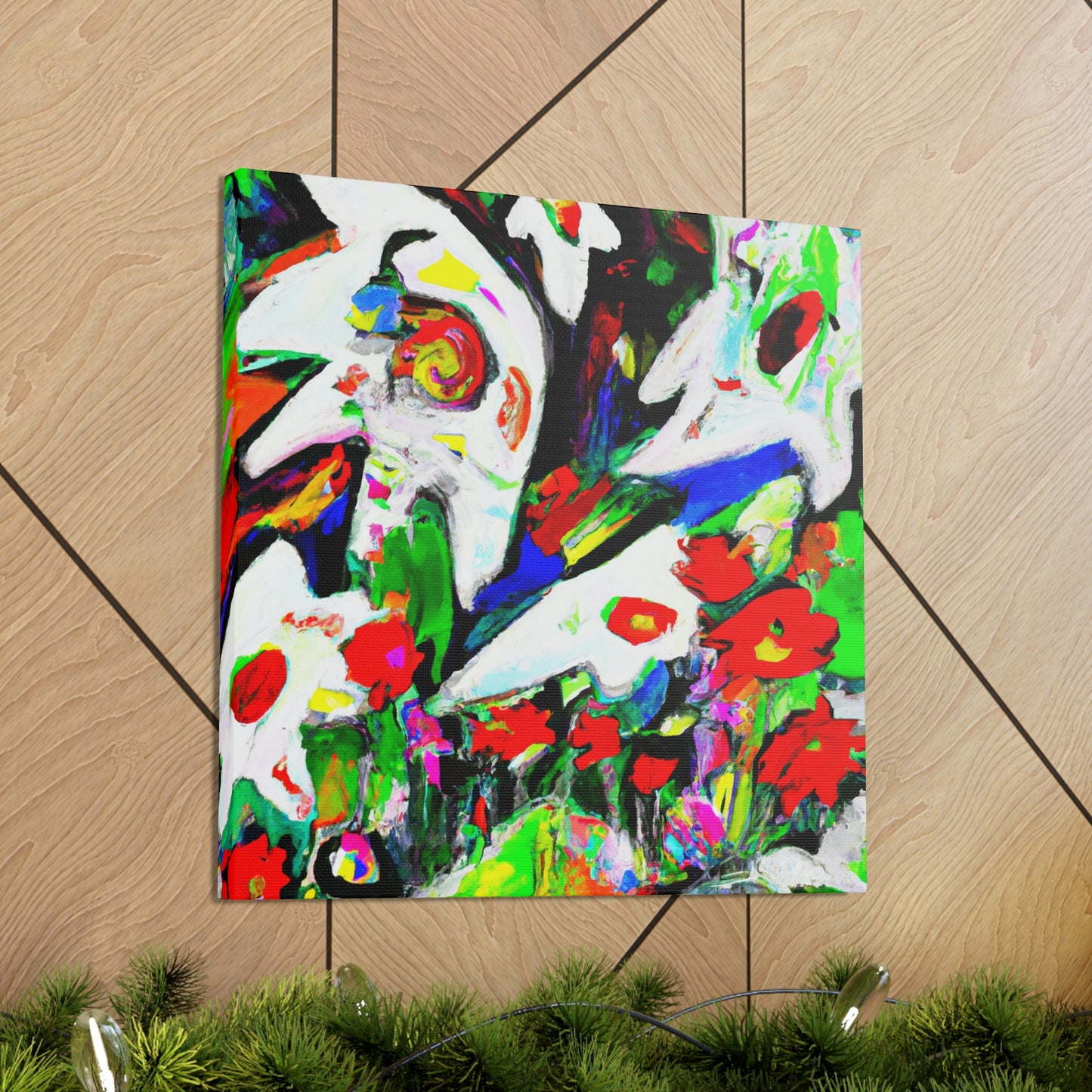 "Love in Breezy Blooms" - Canvas