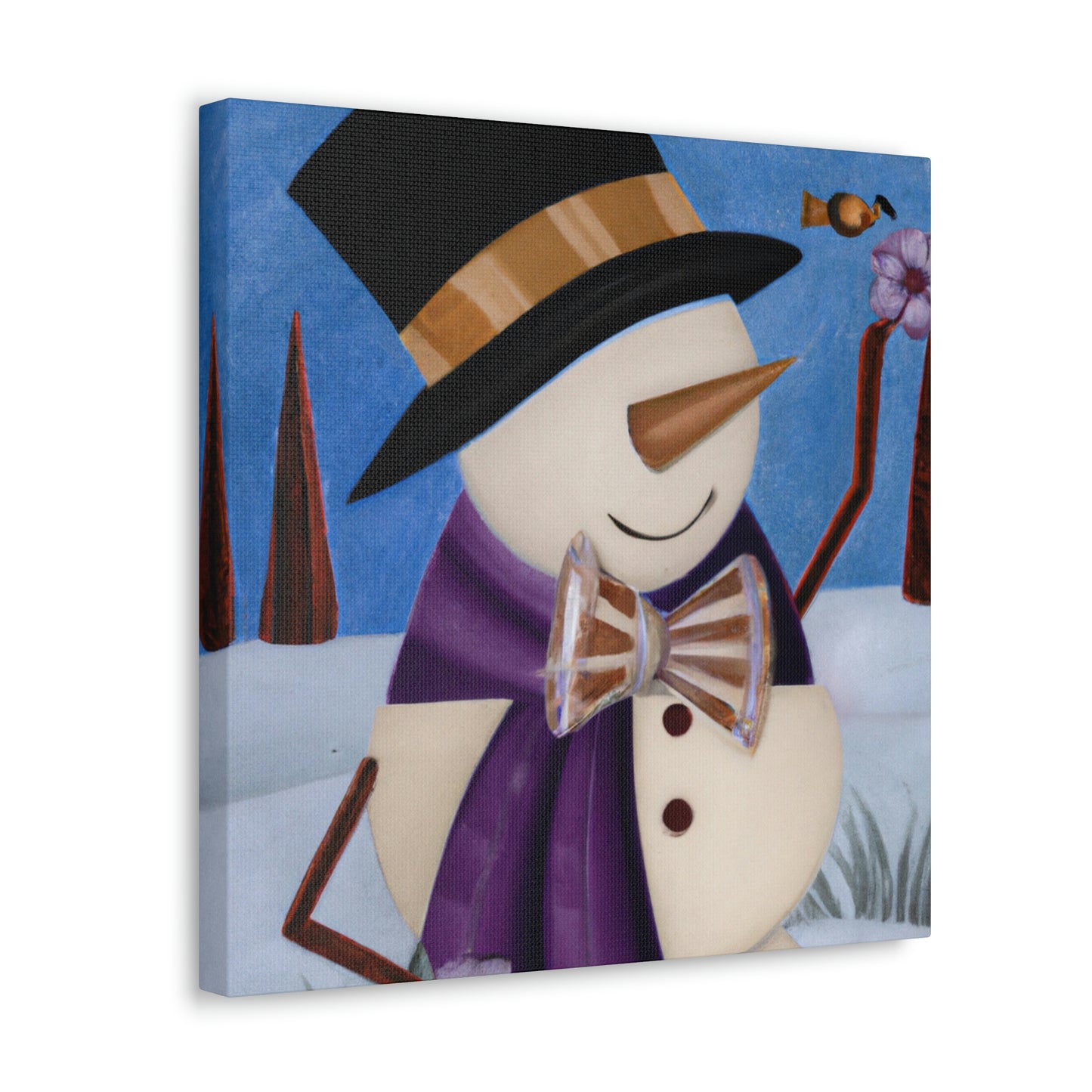 Winter's Crystal Chimes - Canvas