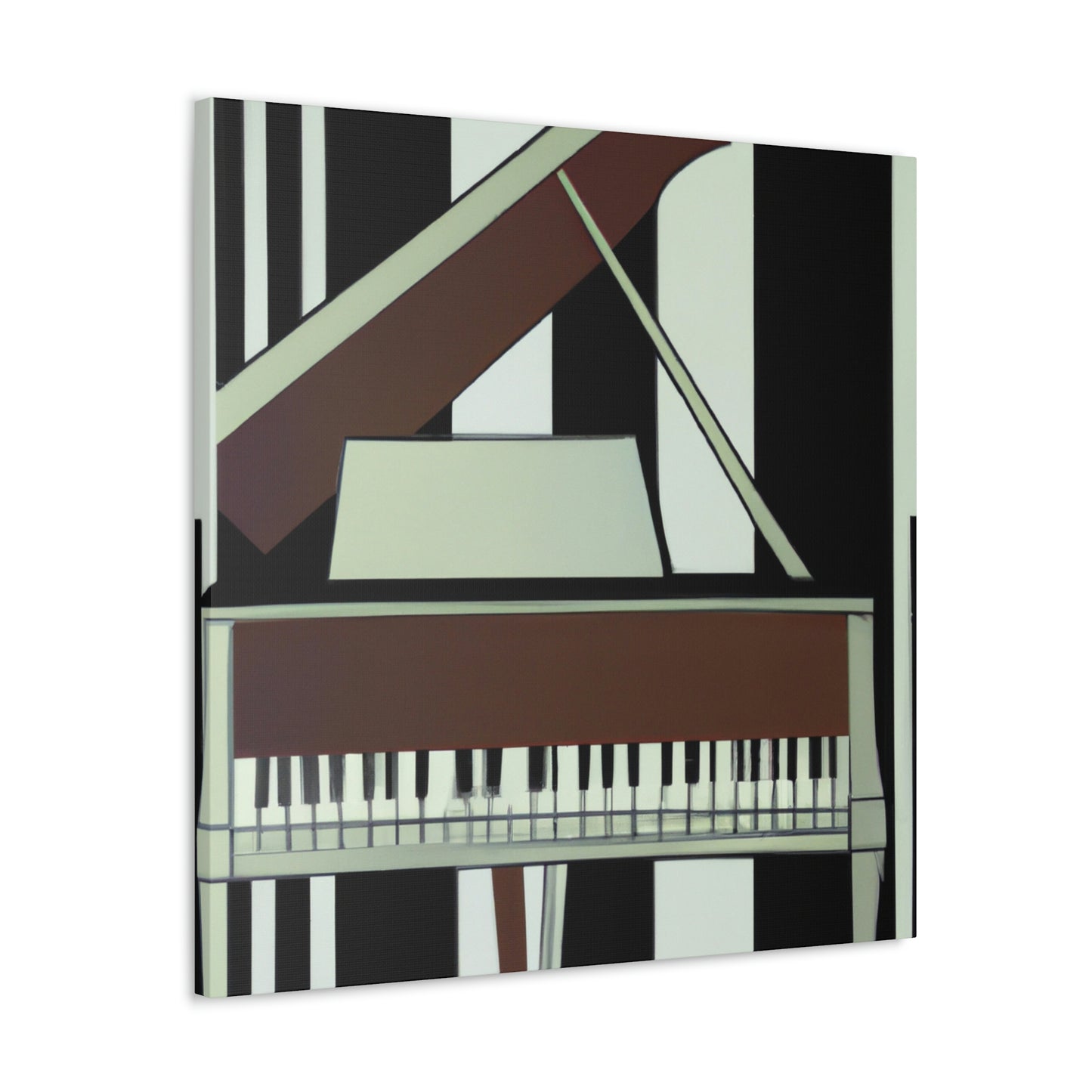 "Piano's Artful Cadence" - Canvas