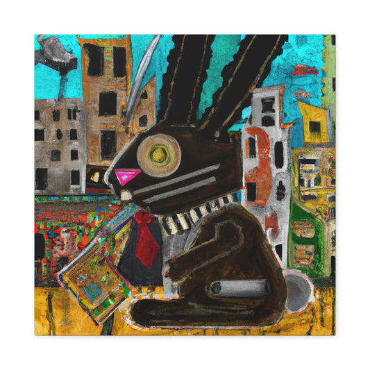 Rabbit in a Goggles - Canvas