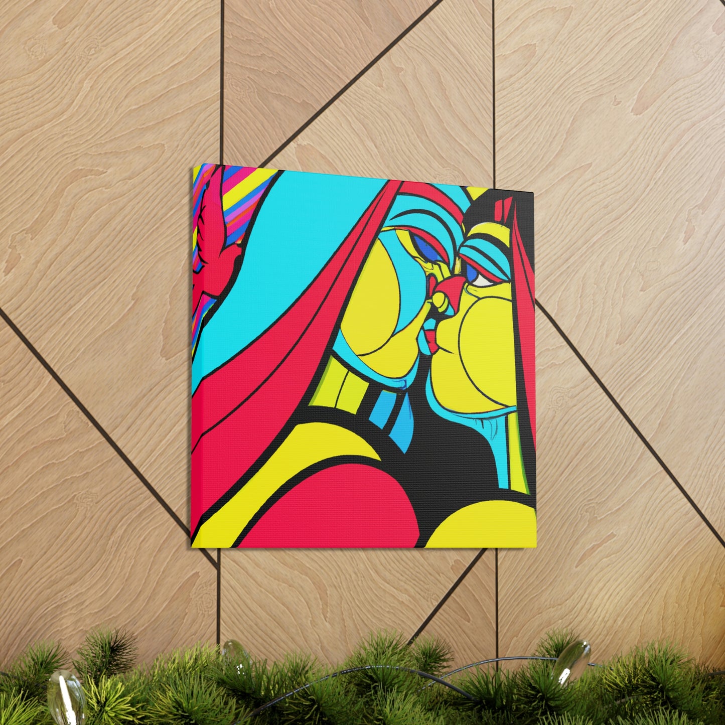 "Lovebirds in Springtime" - Canvas