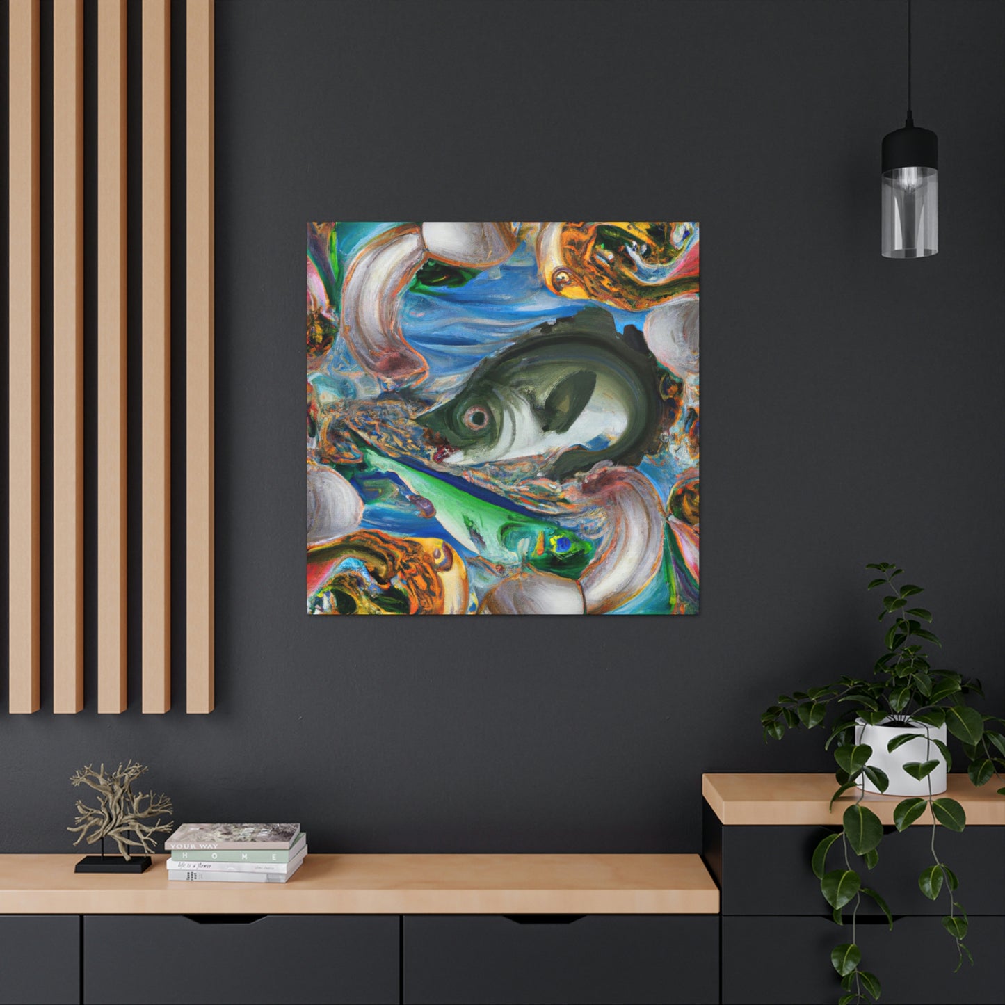 Walleye Dreamscape Scene - Canvas