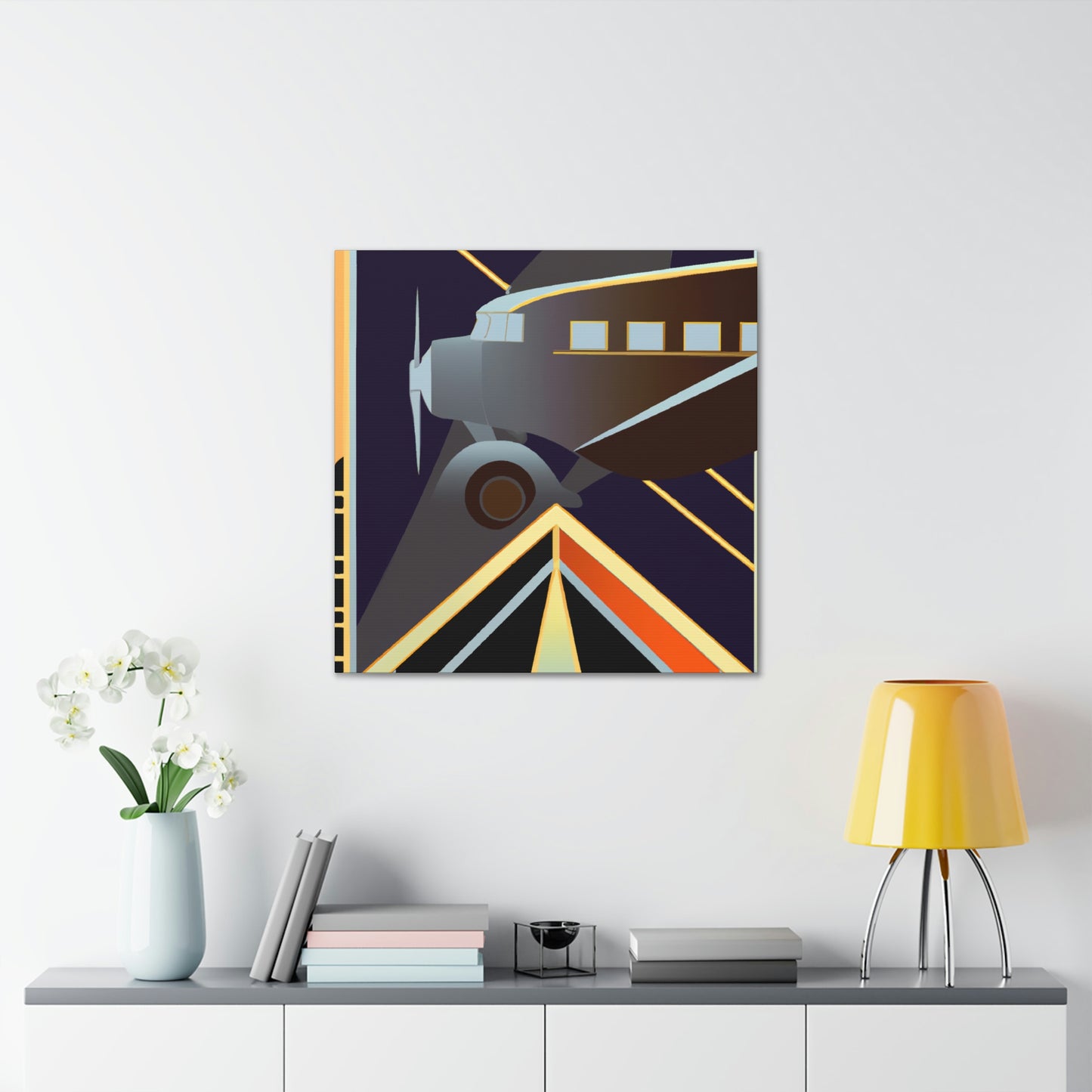 "Aerial Art Deco Dream" - Canvas