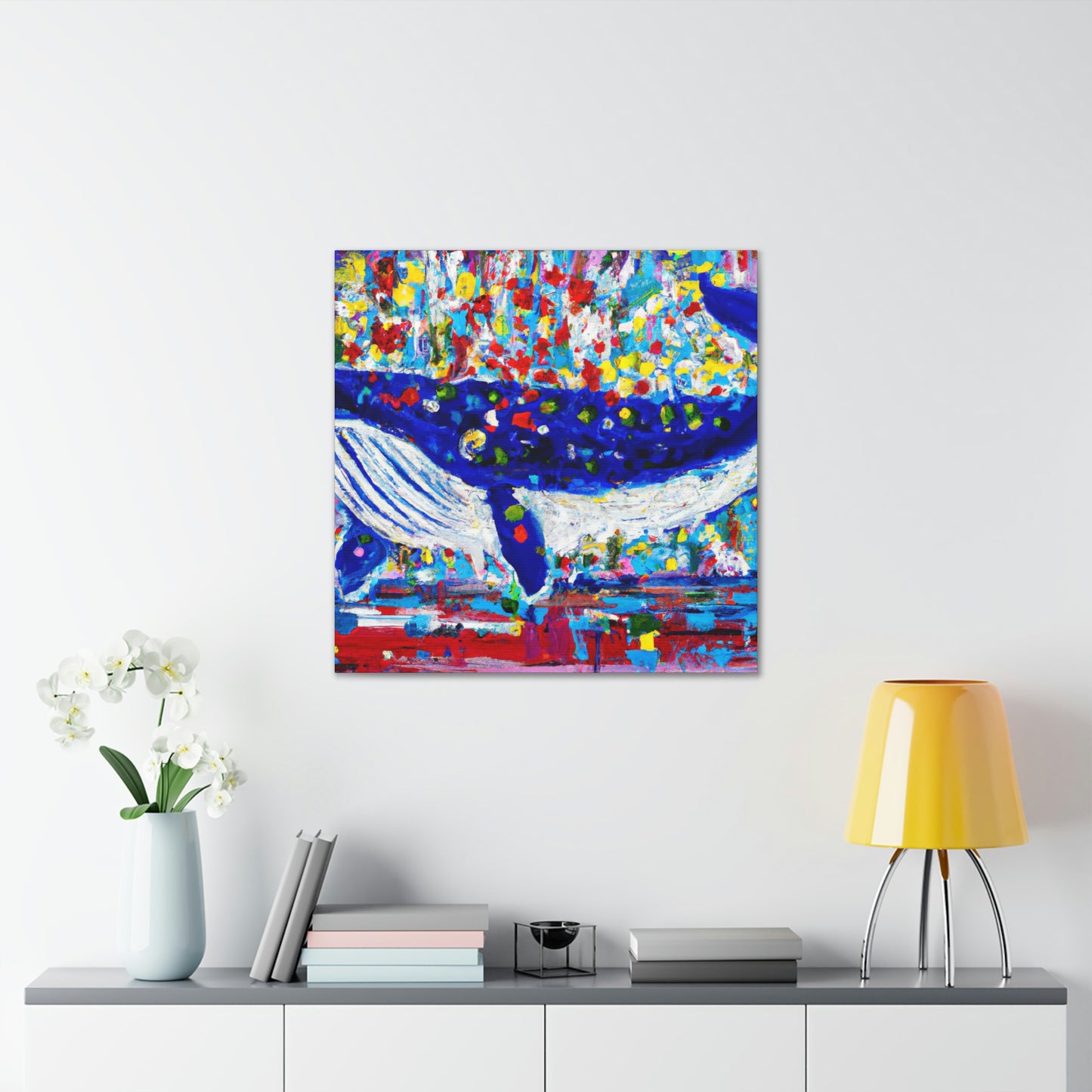 Whale in Motion﻿ - Canvas