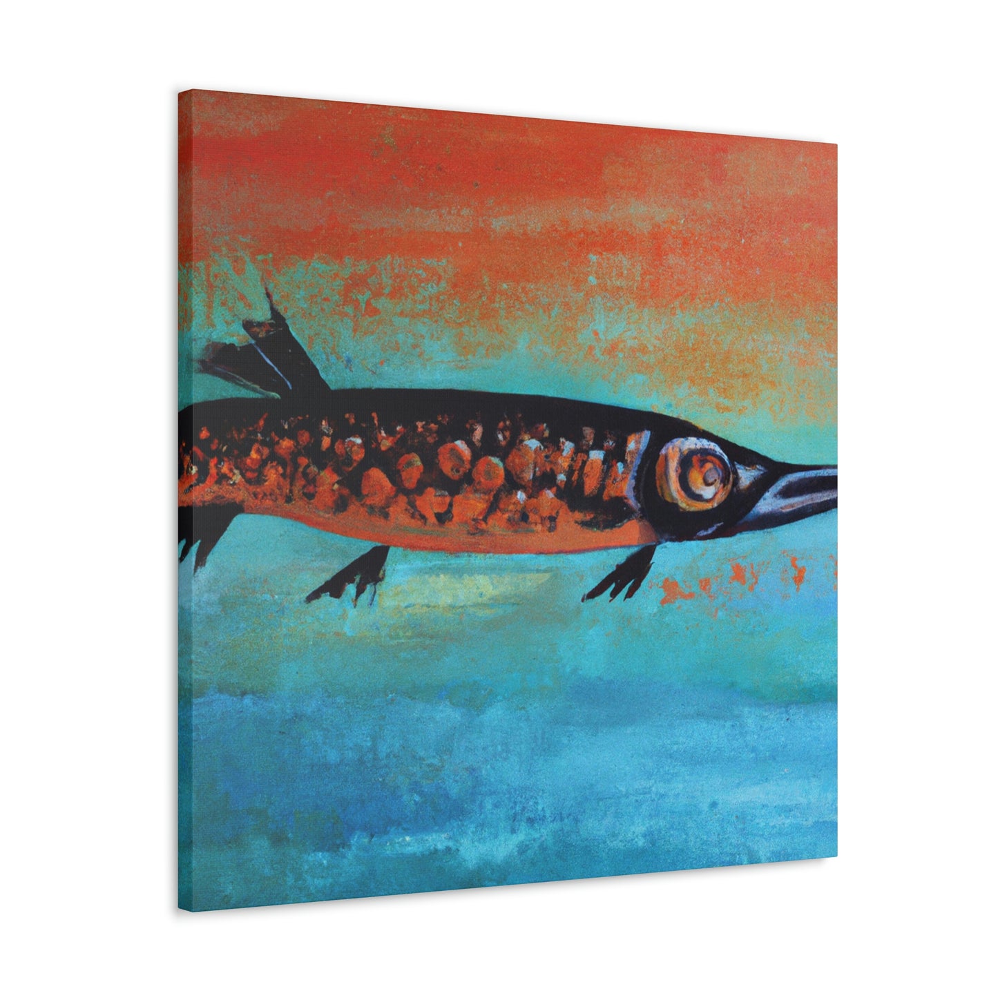 "Barracuda Abstractive Scene" - Canvas