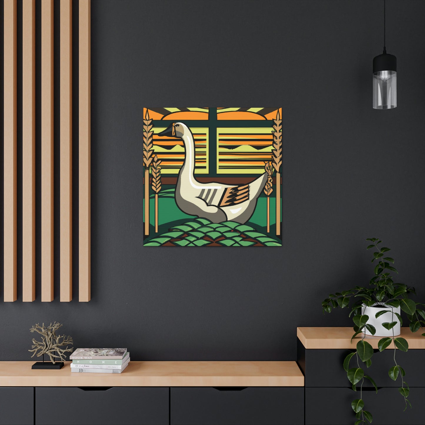 "Glorious Goosicle Art Deco" - Canvas