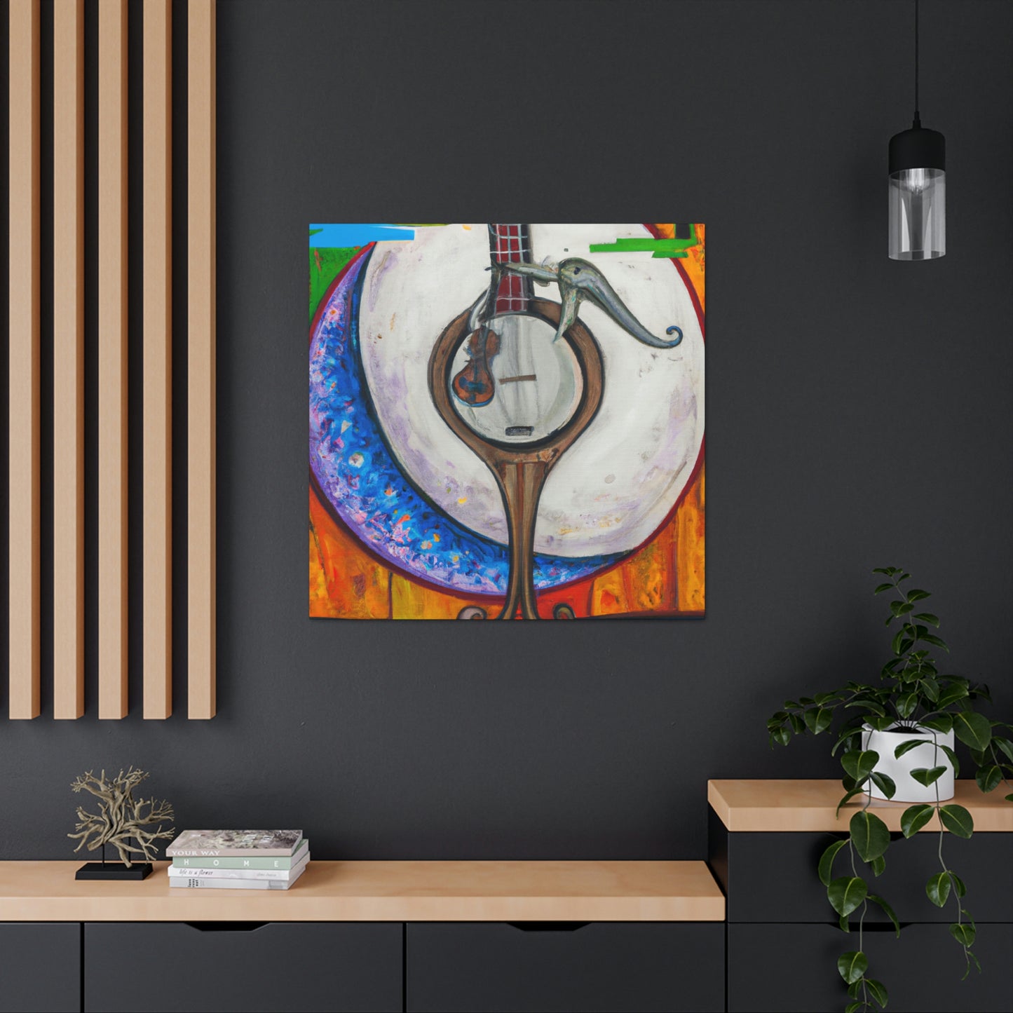 Banjo in Surrealism - Canvas