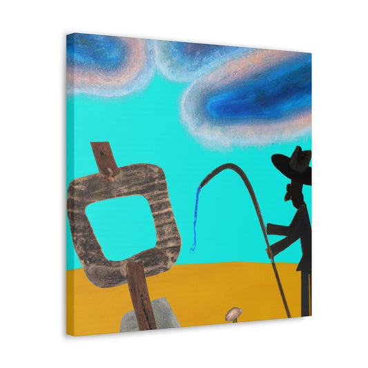 "Branding Iron Emblazoned". - Canvas