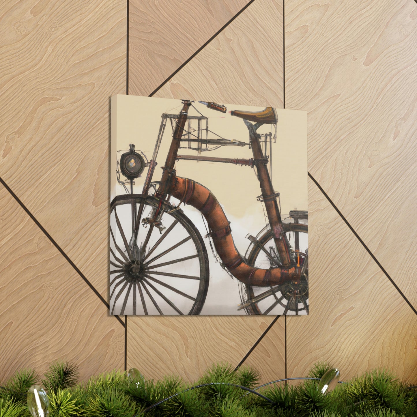 "The Clockwork Bicycle Ride" - Canvas