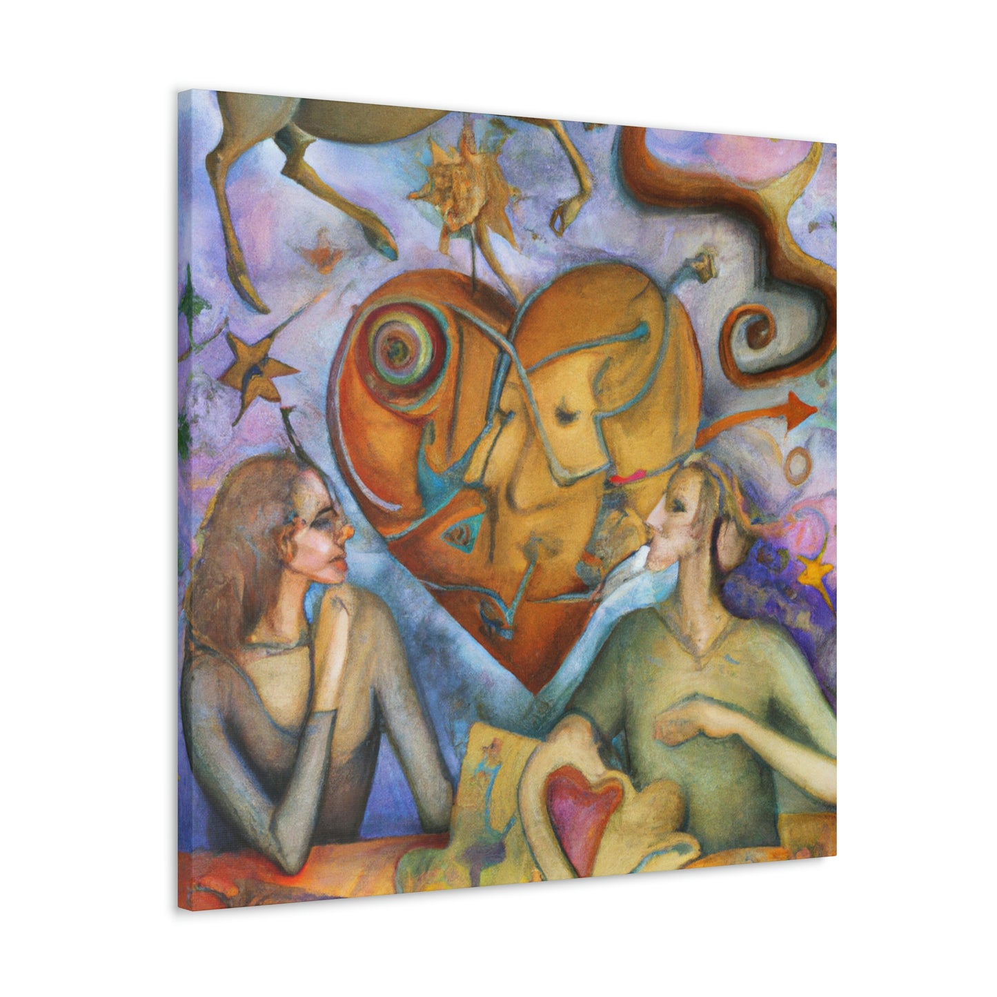 Love's Starry Night - Canvas